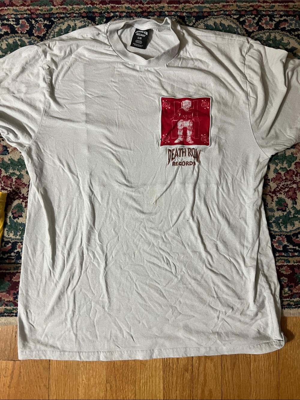 Death Row Records White Short-Sleeve Graphic Tee